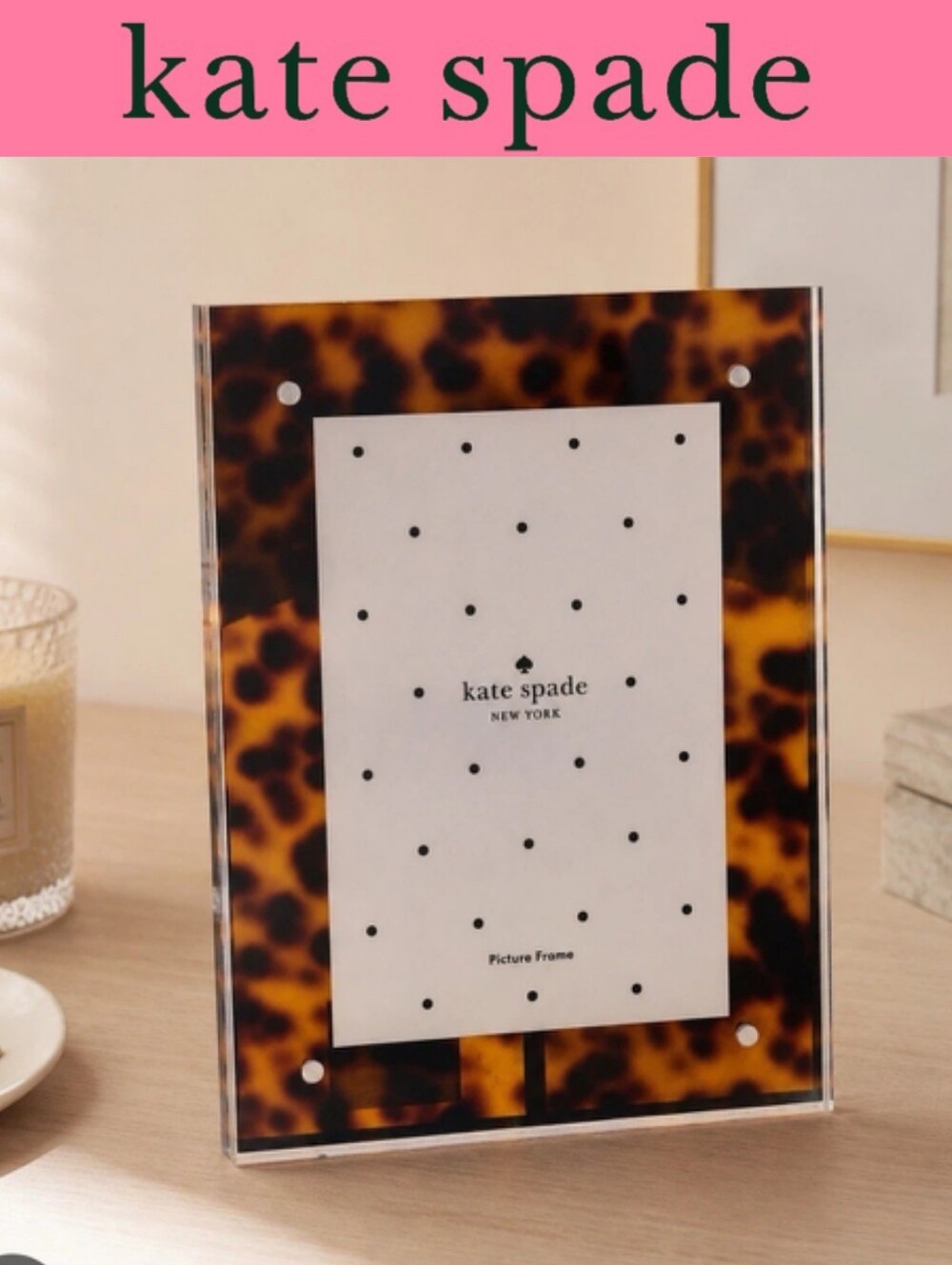 Kate Spade New York Tortoise Accent Picture Frame